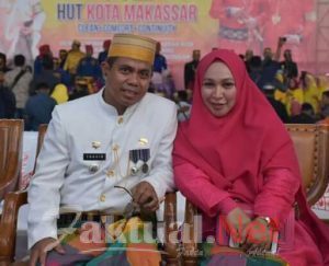 Camat Panakkukang didampingi Istrinya, Serta Jajaran Kompak Hadiri Upacara Peringatan HUT Kota Makassar Ke-412