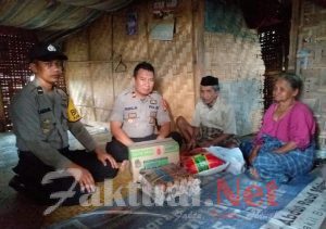 Polisi Peduli Sesama, Kapolsek Tompobulu Gowa Kunjungi Lansia Di Desa Bontobuddung
