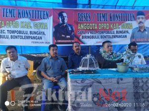 Reses Anggota Dewan, Tokoh Pemuda Desa Bontolempangan Berharap Ruas Parangpesu Dan Mampua Jadi Prioritas