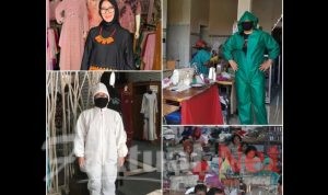 Produksi APD Untuk Medis, Faiza Bordir Dukung Upaya Penanganan Covid-19