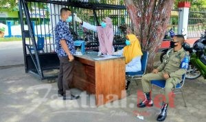 Cegah Covid-19, Pemda Buteng Terapkan Pemeriksaan Suhu Tubuh Bagi Pegawai dan Tamu