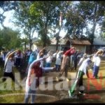 Jaga kebugaran, kapolsek parangloe bersama tripika dan masyarakat olahraga bersama