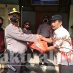 Sambut HUT Bhayangkara ke 74, Polsek Tanjung Priok Berikan Sembako di Pemukiman Korban Kebakaran