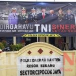 Perkuat Sinergitas TNI-polri, Polda Banten Ucapkan Dirgahayu TNI ke-75 Dengan Pasang Videotron, Spanduk, Baleho