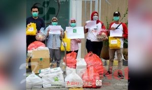 Peduli Masyarakat Terdampak Corona, PT. Jasindo Bersama Relawan ABHI Bagikan Sembako