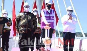Jembatan Teluk Kendari Karya Ali Mazi Diresmikan Presiden RI