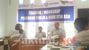 PUSPAHAM Sultra Adakan Training Pelayanan Publik Dan Kode Etik ASN